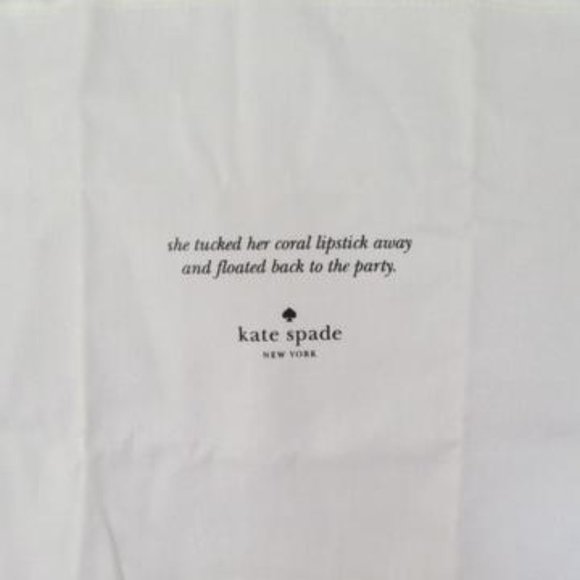 Kate Spade White Medium Sized Accessory Dust Bag